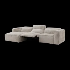 Hoeksalons|Ygo Hoeksalon GASTON Greige Longchair Links B311