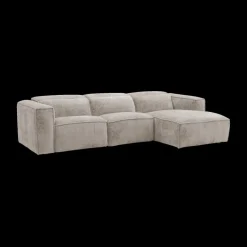 Hoeksalons|Ygo Hoeksalon GASTON Greige Longchair Rechts B311