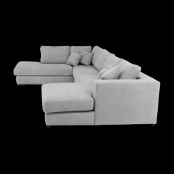 Hoeksalons|Ygo Hoeksalon GRANADA Longchair Rechts Grijs