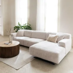 Hoeksalons|Ygo Hoeksalon KOKOMO Longchair Rechts Cream