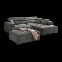 Hoeksalons|Ygo Hoeksalon LORETO Donkergrijs B283-L231