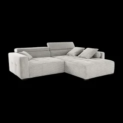 Hoeksalons|Ygo Hoeksalon LORETO Lichtgrijs B283-L231