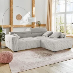 Hoeksalons|Ygo Hoeksalon LORETO Lichtgrijs B283-L231