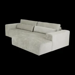 Hoeksalons|Ygo Hoeksalon ODILON Naturel Longchair Rechts B302