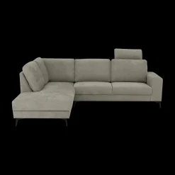 Hoeksalons|Ygo Hoeksalon PADUA Taupe Longchair Links B262