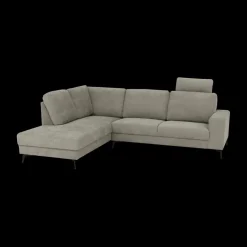 Hoeksalons|Ygo Hoeksalon PADUA Taupe Longchair Links B262