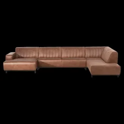 Hoeksalons|Ygo Hoeksalon PASTEL Longchair Rechts Cognac