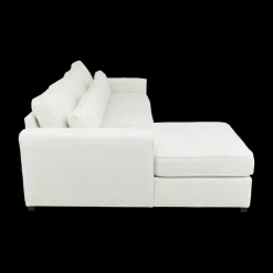 Hoeksalons|Ygo Hoeksalon PLUSS Longchair Links Wit