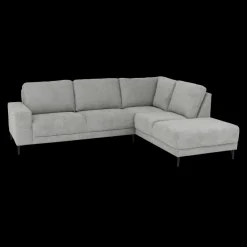 Hoeksalons|Ygo Hoeksalon SEVILLA Longchair Rechts Dolphin Grijs