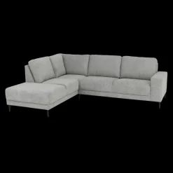 Hoeksalons|Ygo Hoeksalon SEVILLA Longchair Links Dolphin Grijs