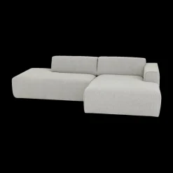 Hoeksalons|Ygo Hoeksalon SMILE Longchair Rechts Sneak Naturel