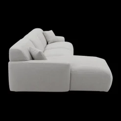 Hoeksalons|Ygo Hoeksalon TANGO Longchair Links Grijs B339