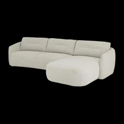 Hoeksalons|Ygo Hoeksalon UMBRIEL Longchair Rechts Beak Beige B343