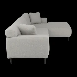 Hoeksalons|Ygo Hoeksalons QUILLO Longchair Rechts Grijs B325