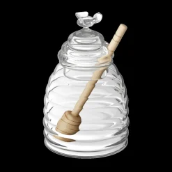 Bewaaraccessoires|Ygo Honingpot MELI M/Lepel Glas