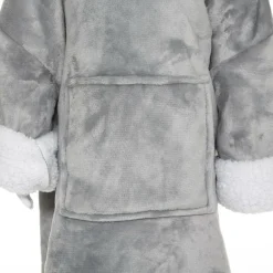 Homewear & Kledingaccessoires|Ygo Hoodie BEAR Poly Grijs