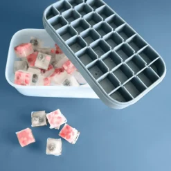 Aperitief & Wijn|Ygo Ijsblokjesvorm DOTZ Sil. M/Ijsbak Blauw