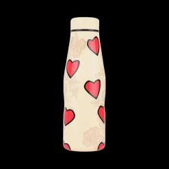 Koffie & Thee|To Go|Ygo Isoleerfles DAMYAN 500ml Tender Hart Beige/Rood