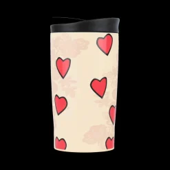 Koffie & Thee|To Go|Ygo Isoleermok DAMYAN 350ml Tender Hart Beige/Rood