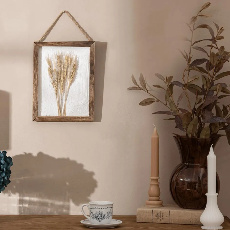 Woondecoratie|Ygo Kaars COTTAGE S/3 Wit/Roze Ass.