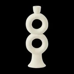 Woondecoratie|Ygo Kaarshouder SIMI Rond Steen Wit L