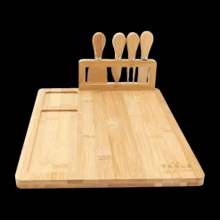 Servies|Tafelaccessoires|Ygo Kaasplank FRAGO M/4Del. Bestek Bamboe