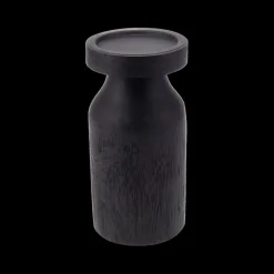 Woondecoratie|Ygo Kandelaar ROELOM Mango Zwart L