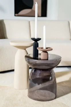 Woondecoratie|Ygo Kandelaar SQUER Alu Bruin S