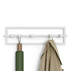 Opbergen|Ygo Kapstok CUBIKO 5H. Met. Wit