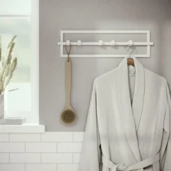 Opbergen|Ygo Kapstok CUBIKO 5H. Met. Wit