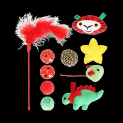 Kerst|Ygo Kattenspeelgoed set CATMAS 11Del.