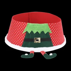 Kerst|Ygo Kerstboomrok SANTA Rood Ass.