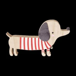 Kerst|Ygo Kersthond BARNEY Hout Ass.