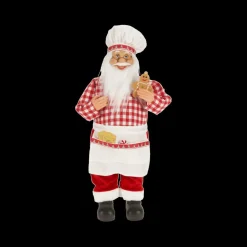 Kerst|Ygo Kerstman SANTACOOK Staand Rood/Wit Ass.