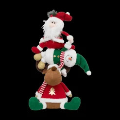 Kerst|Ygo Kerstteddypyramide XMIES Wit/Rood/Groen