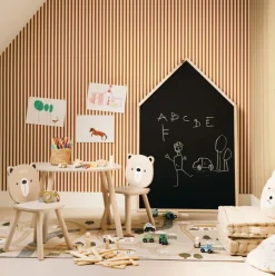 Tapijten | Meubels|Ygo Kindertapijt ROUTE Katoen Beige