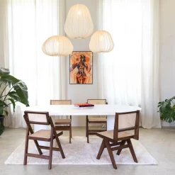 Klapstoelen|Ygo Klapstoel JACCO Ash Wood Walnut/Rotan