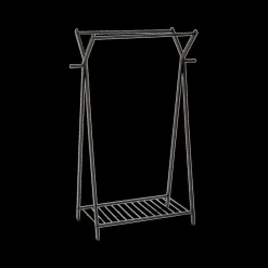 Kledingrekken|Ygo Kledingrek MERTY Met. Zwart