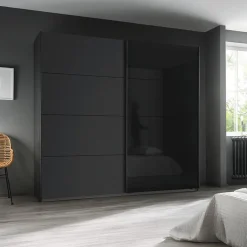 Schuifdeurkasten|Ygo Kleerkast DRIVE Schuifdeur Grijs Metallic B226