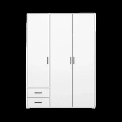 Draaideurkasten|Ygo Kleerkast EDVIN Wit B140