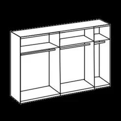 Schuifdeurkasten|Ygo Kleerkast GERONA Artisan Eik B250