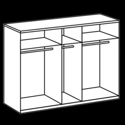 Draaideurkasten|Ygo Kleerkast GERONA Artisan Eik B250