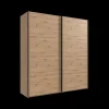 Schuifdeurkasten|Ygo Kleerkast MENDOZA Artisan Eik B150