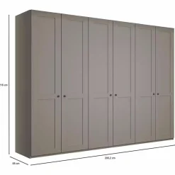 Draaideurkasten|Ygo Kleerkast NAVAN B300 Kiezelgrijs