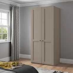 Draaideurkasten|Ygo Kleerkast NAVAN B100 Kiezelgrijs