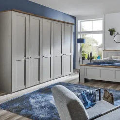 Draaideurkasten|Ygo Kleerkast NAVAN Kiezelgrijs/Noors Eiken Decor B250