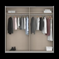 Schuifdeurkasten|Ygo Kleerkast VILMAR B218 Grijs Metallic