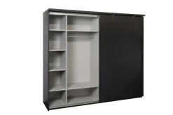 Schuifdeurkasten|Ygo Kleerkast WATFORD Nox Zwart B245