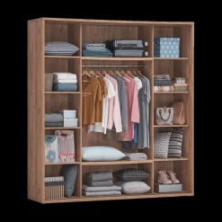 Schuifdeurkasten|Ygo Kleerkast ZELDA French Oak B200