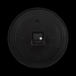 Woondecoratie|Ygo Klok ELROI Ø35 Reliëf Wit/Zwart